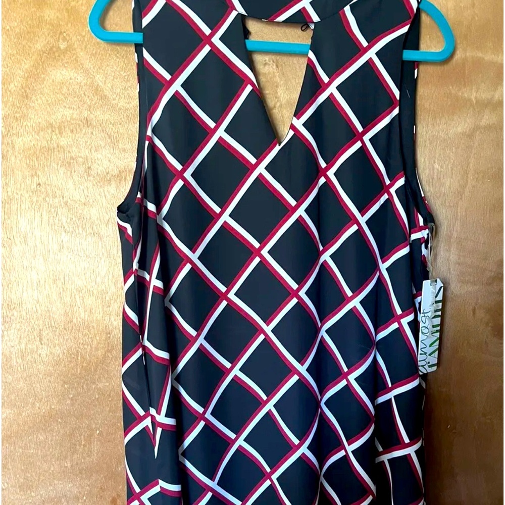 Almost Famous Fully Lined Knee Length Diamond Design XL